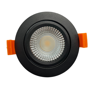 LCB LED infälld spotlight Svart 10.5W 3000K IP20 220-240V flimmerfri CE RoHS 5 års garanti
