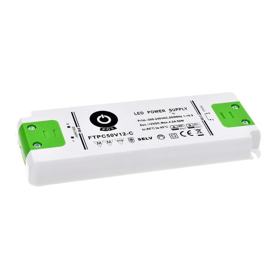 GLP LED strömförsörjningsadapter 12V 50W 4.16A, IP20, CE RoHS certifierad, pålitlig för 12V LED-belysning