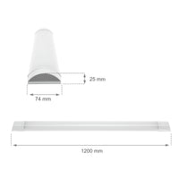 Spectrum LED batten 120cm 28W, warm white 3000K, 320  lumens, IP20, with mounting kit