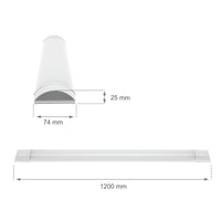 Spectrum LED Batten 120cm 32W 3000K Warm White 4000 lumens IP20 Ceiling or Suspended Mount White