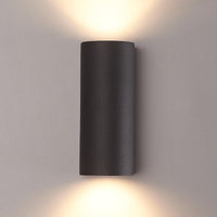 Spectrum LED outdoor wall light Up and Down Black IP54 GU10 aluminum housing