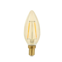 Spectrum LED filamentlampa E14 4,9W 2400K varmt ljus, ersätter 50W med 490 lumen, 360° strålningsvinkel, ej dimbar