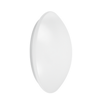 LED tak- och vägglampa IP44 Bulkhead 13W 920 lumen 3000K Varmvit Ø250mm Vit IK03