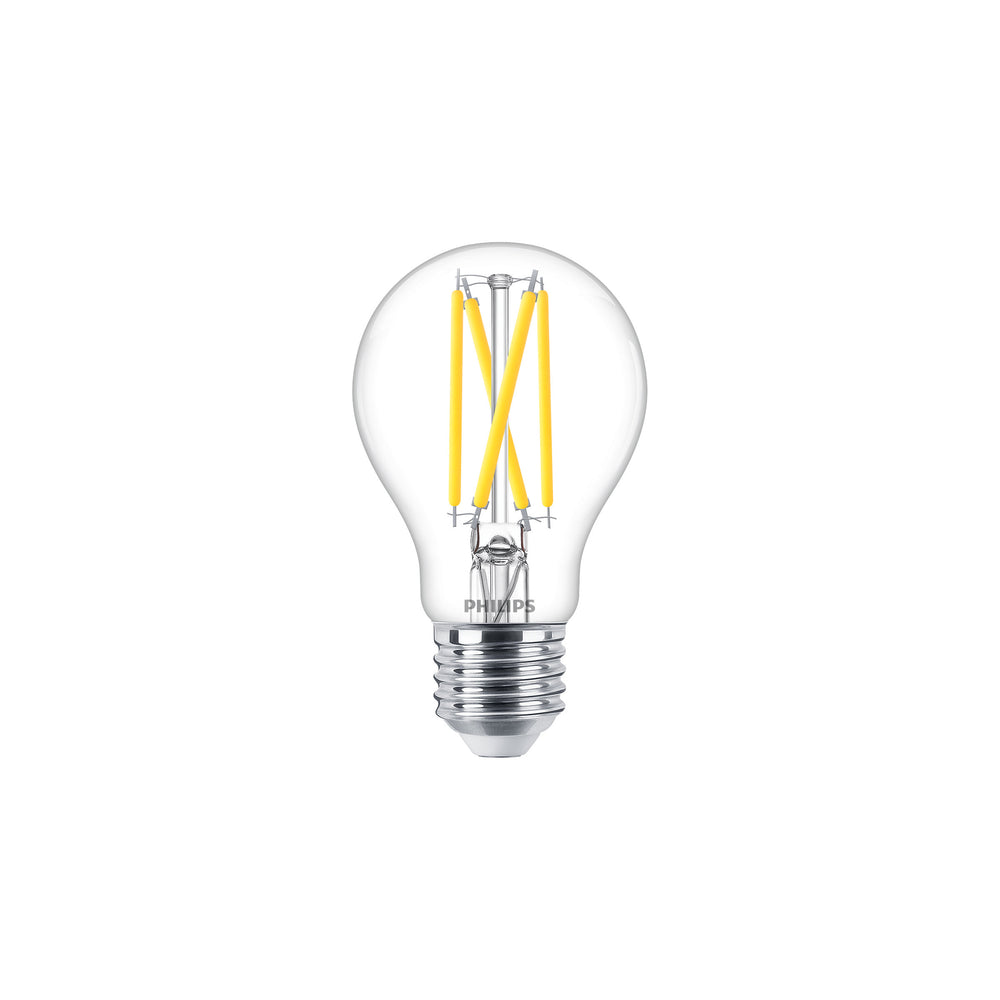 Philips MASTER LED-lampa 5.9W E27 Klarglas Warm Glow 2200K-2700K 806 lumen CRI95 dimbar A60