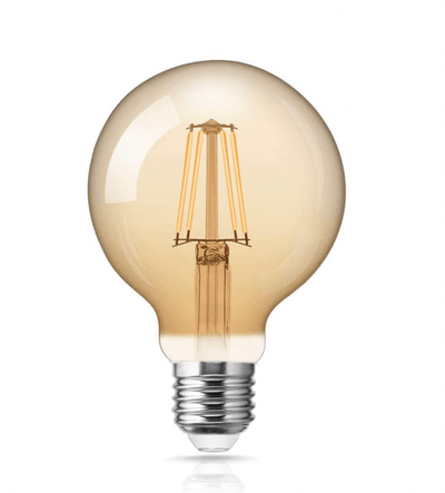 Lcb LED filament lamp E27 G125 6W 2200K extra warm white - 60mm dimmable globe