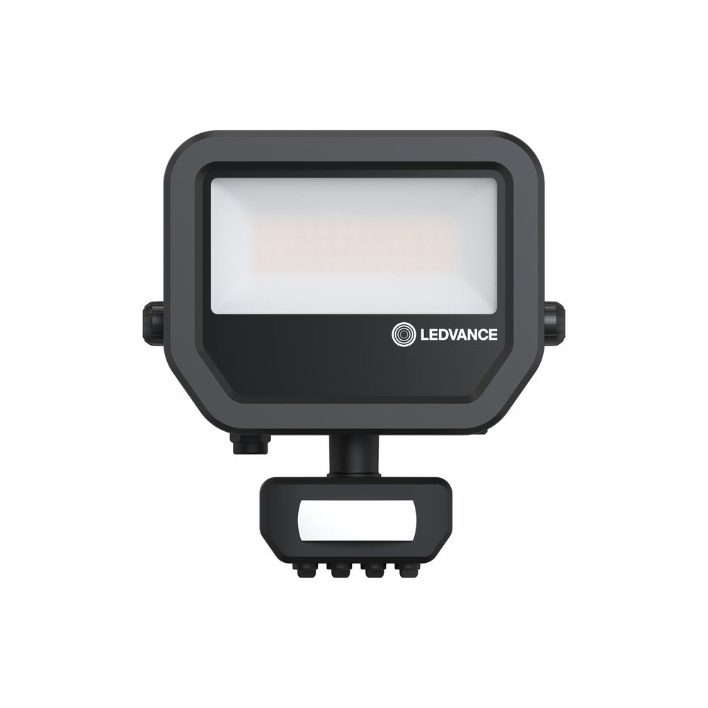 LED Floodlight 17W 2200 lumens 3000K IP65 Black with motion and light sensor