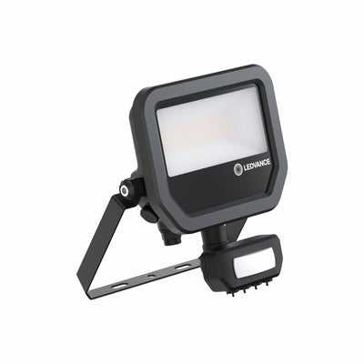 LED Floodlight 17W 2200 lumens 3000K IP65 Black with motion and light sensor