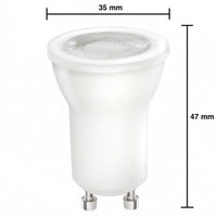 LED GU10 - Ø35mm - 2W replaces 20W - 3000K warm white light