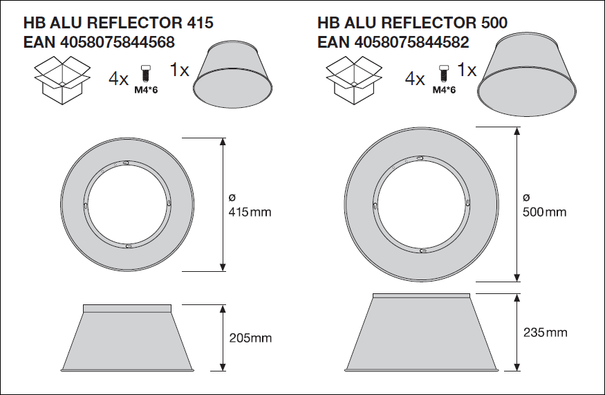 LED Highbay Gen 5 Aluminium Svart 75W 4000K 13200 lumen IP66 1-10V dimbar 70D