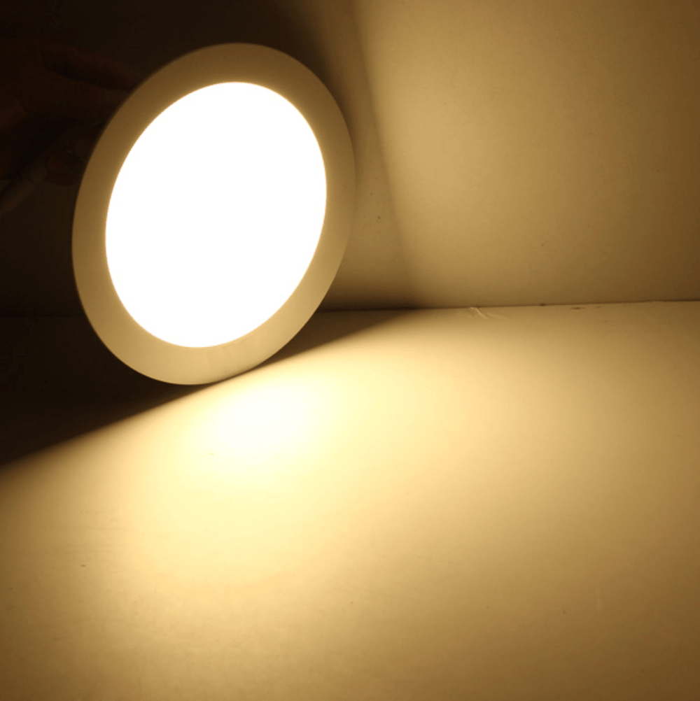 lcb led rund aluminium infälld strålkastare 3w ersätter 25w 3000k varmvit ljus