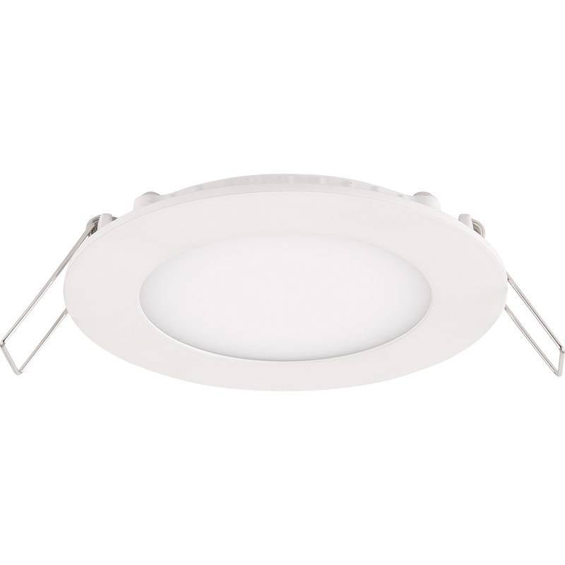 lcb led rund aluminium infälld strålkastare 3w ersätter 25w 3000k varmvit ljus