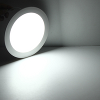 Spectrum LED rund taklampa 18W 1900 lumen 4000K utanpåliggande eller infälld Vit IP20 IK06 230V