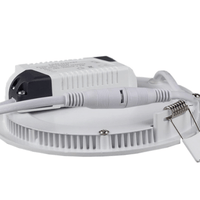 LED recessed spotlight round aluminum 3W replaces 25W 3000K warm white light