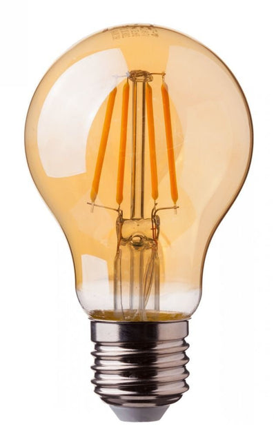 Lcb LED filament lamp E27 A60 8W 2200K extra warm white