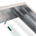 Lcb LED panel 60x30cm silver aluminiumram 5cm höjd