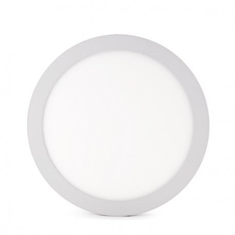 Spectrum LED rund taklampa 18W 1900 lumen 4000K utanpåliggande eller infälld Vit IP20 IK06 230V