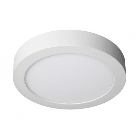 Spectrum LED rund taklampa 18W 1900 lumen 4000K utanpåliggande eller infälld Vit IP20 IK06 230V