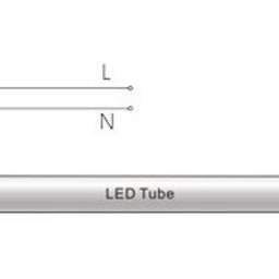 Spectrum LED tube T8 18.5W 200lm cool white 120cm replaces 36W - energy-efficient lighting for workspaces and offices