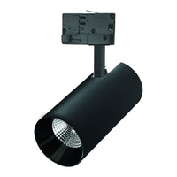 Spectrum LED Skenspot Svart 3-Fas 25W 4000K 2650 lumen 36° Ljuskägla IP20 Aluminiumhus