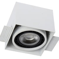 Lucide infällbar spotlight utan ram 1xGU10 LED vit