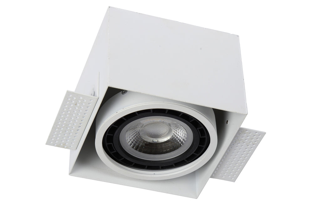Lucide infällbar spotlight utan ram 1xGU10 LED vit
