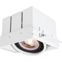 Lucide infällbar spotlight utan ram 1xGU10 LED vit