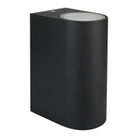 Spectrum LED outdoor wall light Up and Down Black IP54 GU10 aluminum housing