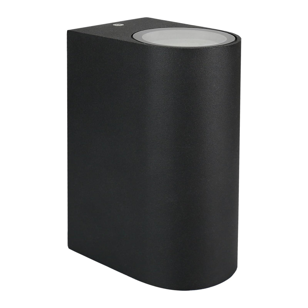 Spectrum LED outdoor wall light Up and Down Black IP54 GU10 aluminum housing