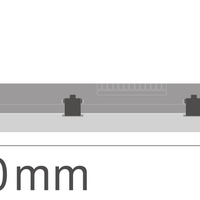 LED vattentät monteringsarmatur 18W 2160 lumen 4000K kallvit 60cm fukttålig