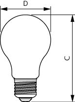 Philips CorePro LED-lampa 4.3W motsvarar 40W E27 A60 2700K klar 470 lumen ej dimbar
