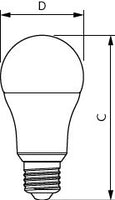 Philips CorePro LEDbulb 13W E27 A60 2700K Warm White 1521 lumens non-dimmable replacement for 100W