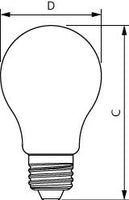 Philips LED Bulb E27 A60 4W 1800K Amber Glass 250 lumens dimmable decorative light