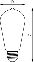 Philips MASTER Value Dekorativ LED-lampa E27 ST64 4W 1800K Bärnstensglas Dimbar