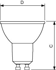 Philips MASTER Value LEDspot GU10 4.9W 2200K-2700K 355 lumen 36° ljuskägla 90CRI dimbar