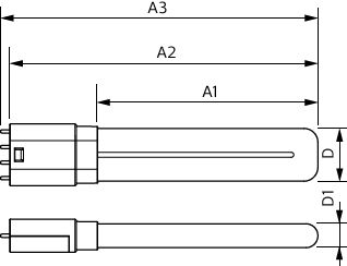 Philips CorePro LED PLL 8W 4000K 1000 lumen 2G11 Kallvit EM ersättningslampa för nätspänning