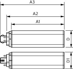Philips CorePro LED PLT HF 15W GX24q-3 3000K 1620 lumen 4-Pins retrofitlampa, Vit finish, CE RoHS
