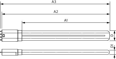 Philips CorePro LED PLL 16.5W 4000K 2100 lumen 2G11 Kallvit rör EM/Nät kompatibel