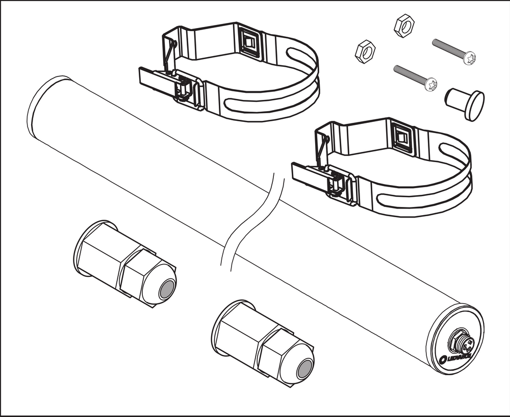Ledvance Damp Proof Special 1200 LED Armatur 22W 4000K Kallvit IP67 IP69K 2800 lumen IK06 Ytmontering