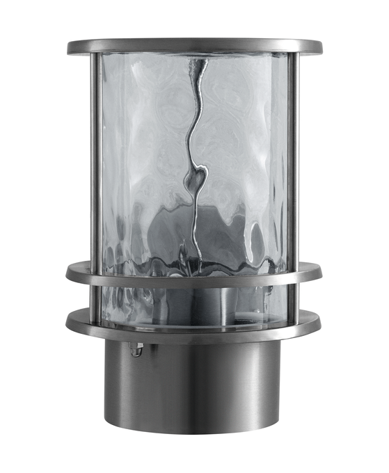 Ledvance ENDURA Classic Post Up E27 utomhus vägglampa, rostfritt stålhölje, klart glasdiffusor, IP44