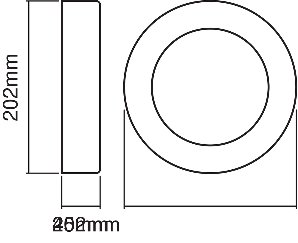 Ledvance ENDURA Style Ring LED vägg- och takarmatur 13.5W 3000K 480 lumen Mörkgrå IP44 IK07