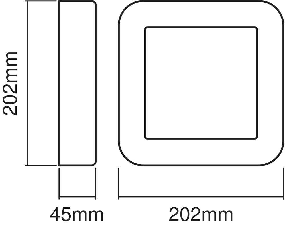 Ledvance ENDURA Style Square LED Vägglampa 13.5W 3000K 220-240V IP44 IK07 Vit Utomhus Ytmontering