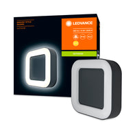 Ledvance ENDURA Style Square LED vägglampa 13.5W 3000K Mörkgrå IP44 IK07 utomhus utanpåliggande
