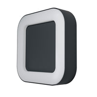 Ledvance ENDURA Style Square LED vägglampa 13.5W 3000K Mörkgrå IP44 IK07 utomhus utanpåliggande