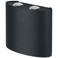 Ledvance ENDURA Style UpDown Deco II LED vägglampa 11W 3000K Mörkgrå IP44 utomhusbelysning