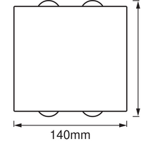 Ledvance ENDURA Style UpDown Deco II LED vägglampa 11W 3000K Mörkgrå IP44 utomhusbelysning