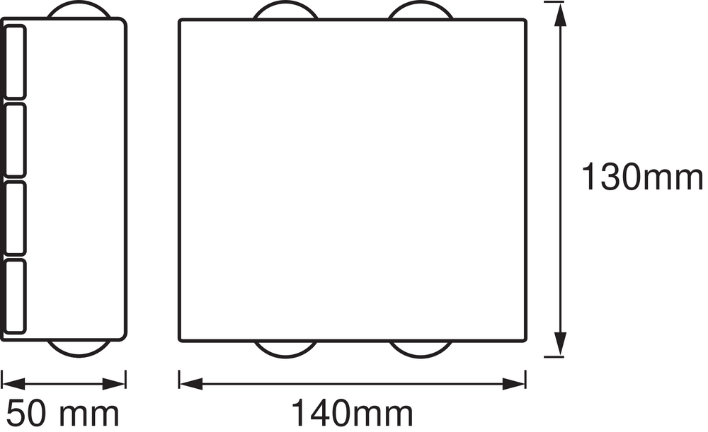 Ledvance ENDURA Style UpDown Deco II LED vägglampa 11W 3000K Mörkgrå IP44 utomhusbelysning