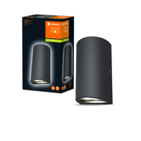 Ledvance ENDURA Style UpDown Utomhus LED Vägglampa 12W 3000K 700 lumen IP44 Mörkgrå Gjuten Aluminium