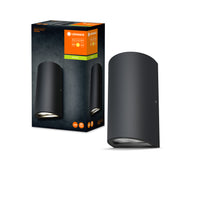 Ledvance ENDURA Style UpDown Utomhus LED Vägglampa 12W 3000K 700 lumen IP44 Mörkgrå Gjuten Aluminium