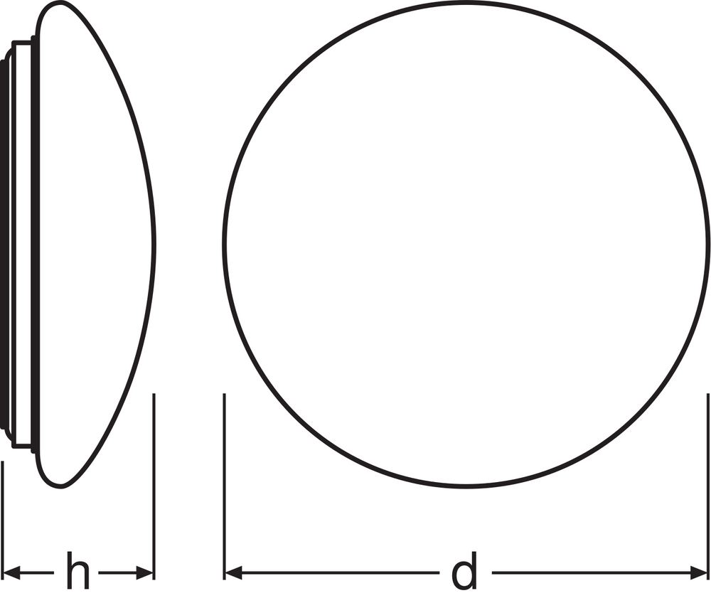 Ledvance LED Bulkhead 24W 1920 lumens 4000K Cool White Ø400 IP44 White housing