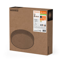 Ledvance LED Bulkhead Rund 300mm 17W IP65 IK10 2270 lumen 3000K 4000K Svart Ytmonterad Utomhusbelysning